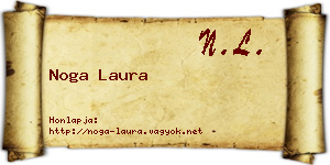 Noga Laura névjegykártya